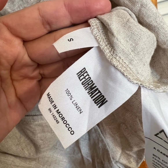 Reformation Linen Shift Dress | Size S - Picture 4 of 4